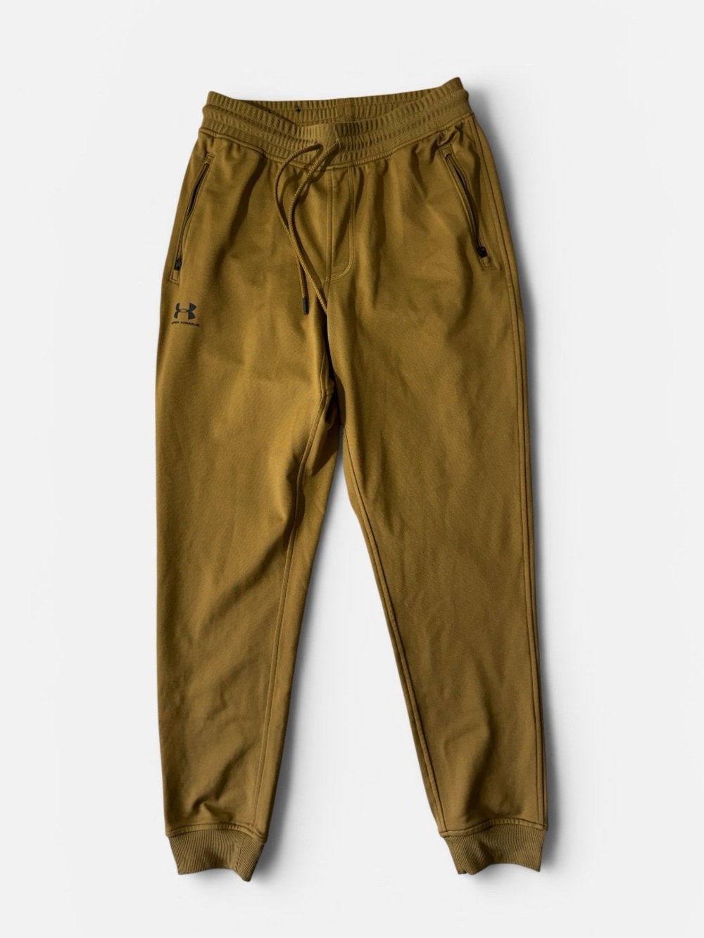 Under Armour mens M Medium brown loose fit drawstring jogger sweatpants EUC